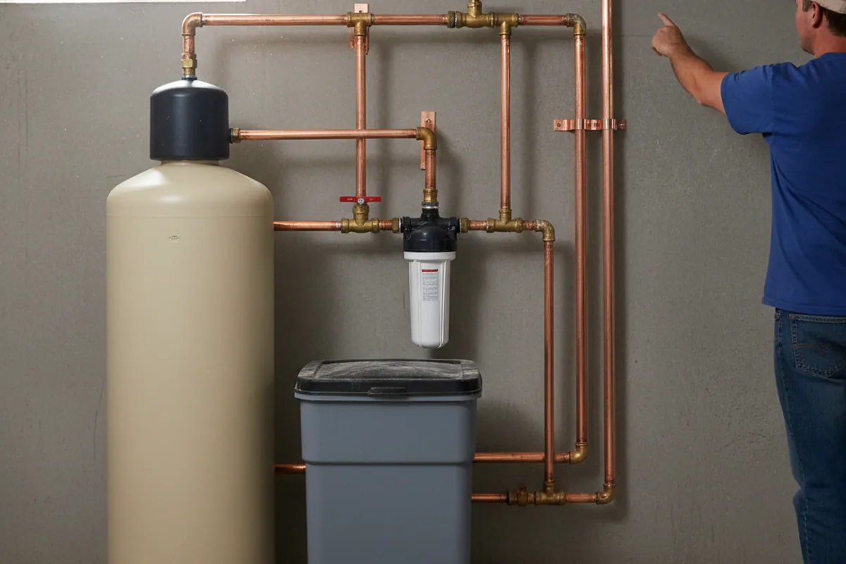 Whole-house water treatment system installed in Swisher